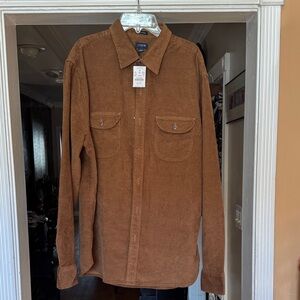 J. Crew Men's Tan Corduroy Shirt Jacket